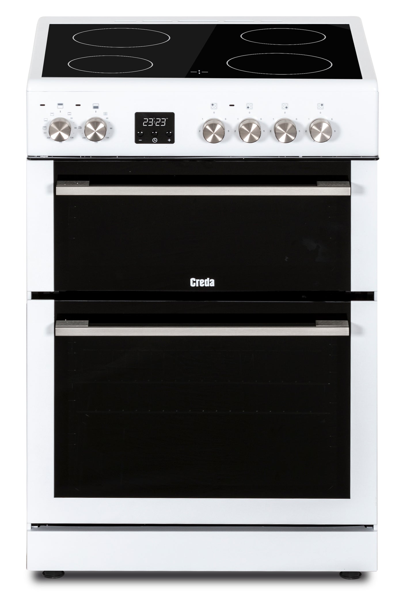 Creda C60CDOW CREDA WHITE 60CM CERAMIC COOKER WITH DOUBLE OVEN