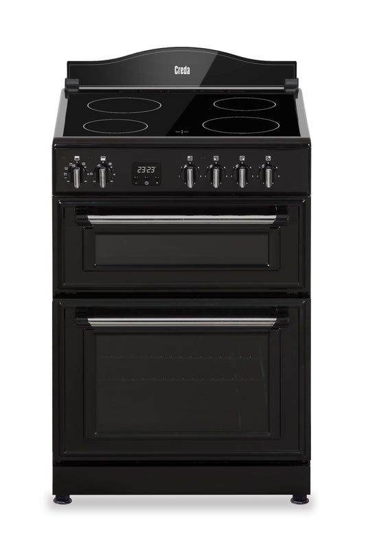 Creda C60CMRBL  BLACK 60CM CERAMIC MINI RANGE COOKER