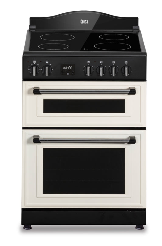 Creda C60CMRCRM CREAM 60CM MINI RANGE COOKER WITH CERAMIC HOB