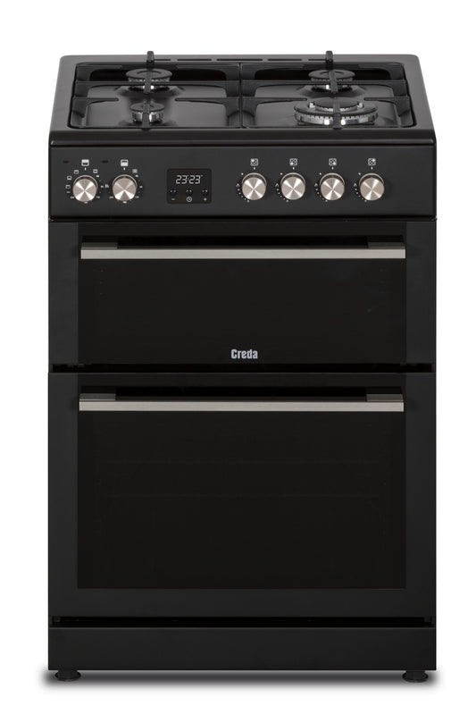 Creda C60DFDOA ANTHRACITE 60CM DUAL FUEL COOKER WITH DOUBLE OVEN