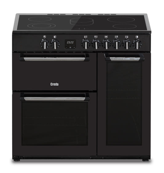 Creda C90RCCCBL  BLACK 90CM CERAMIC RANGE COOKER