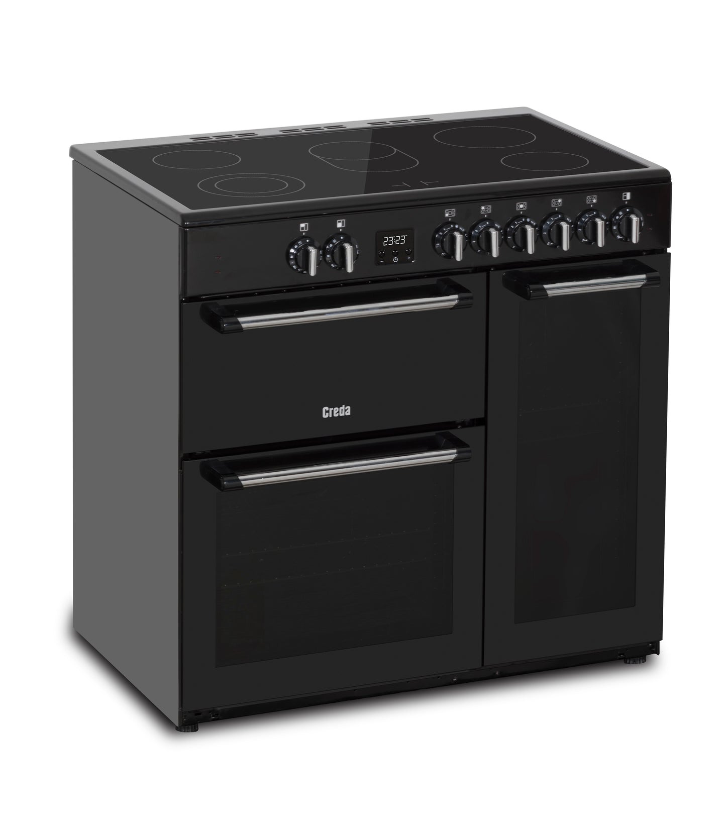 Creda C90RCCCBL  BLACK 90CM CERAMIC RANGE COOKER