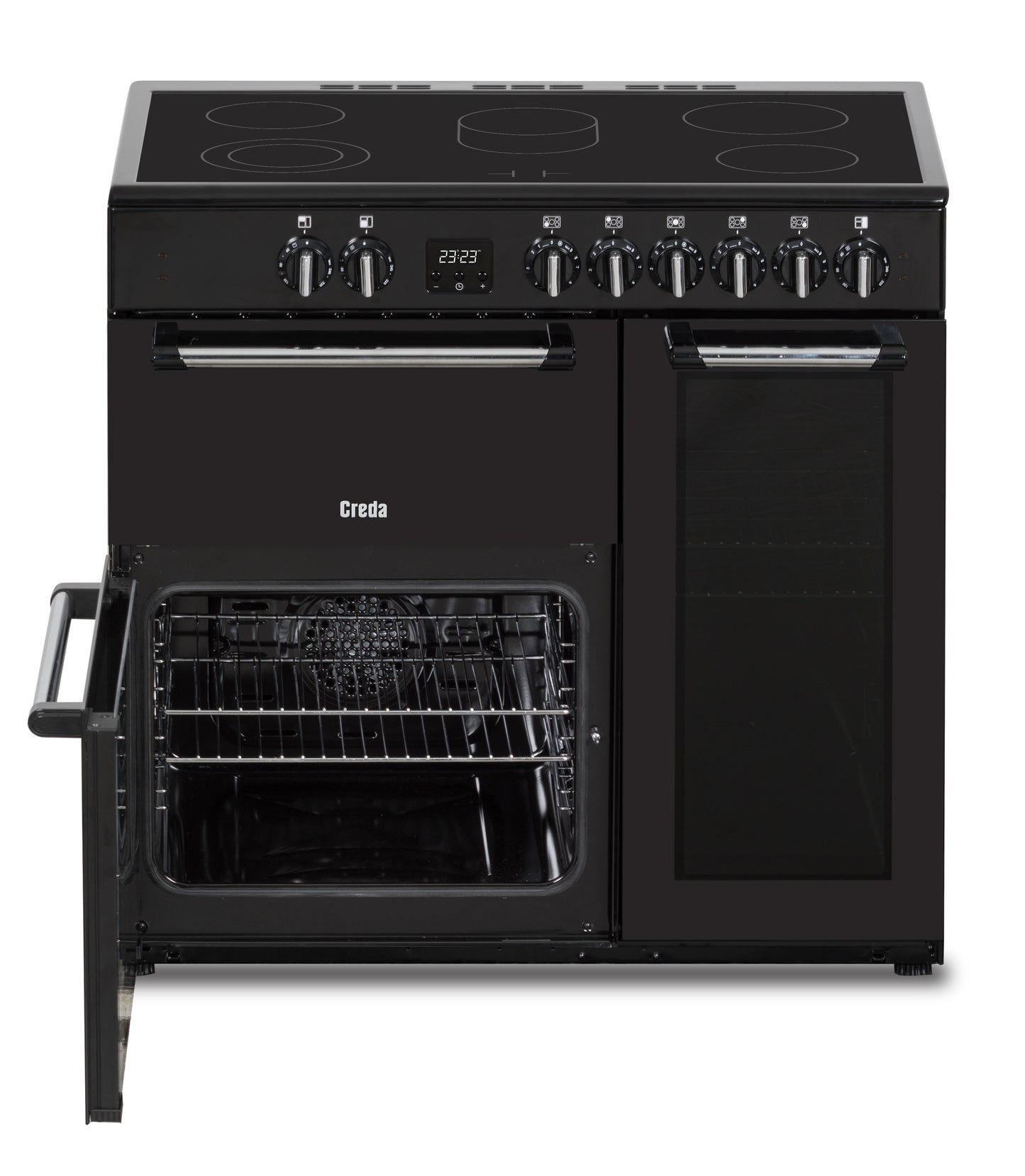Creda C90RCCCBL  BLACK 90CM CERAMIC RANGE COOKER