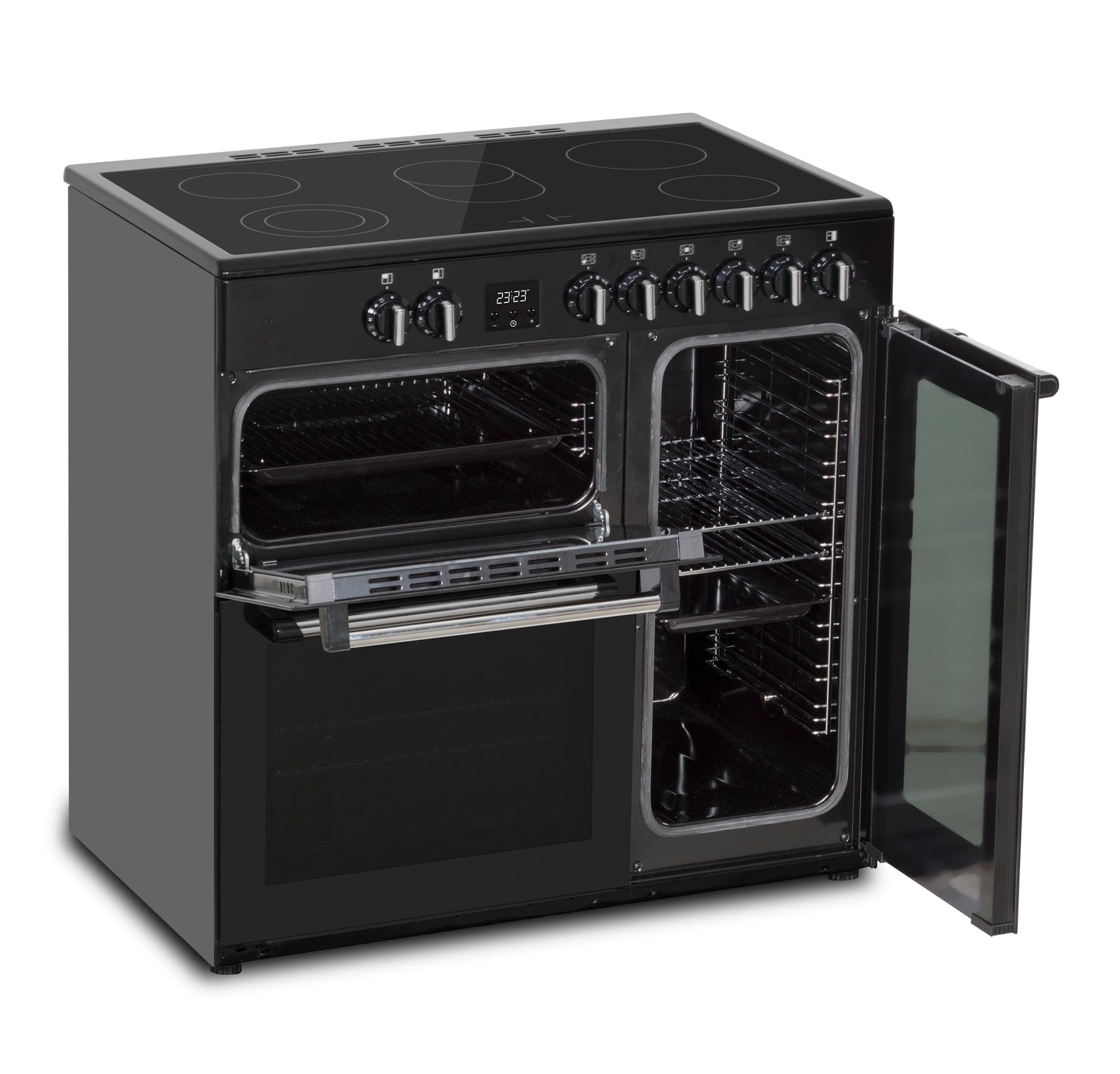 Creda C90RCCCBL  BLACK 90CM CERAMIC RANGE COOKER