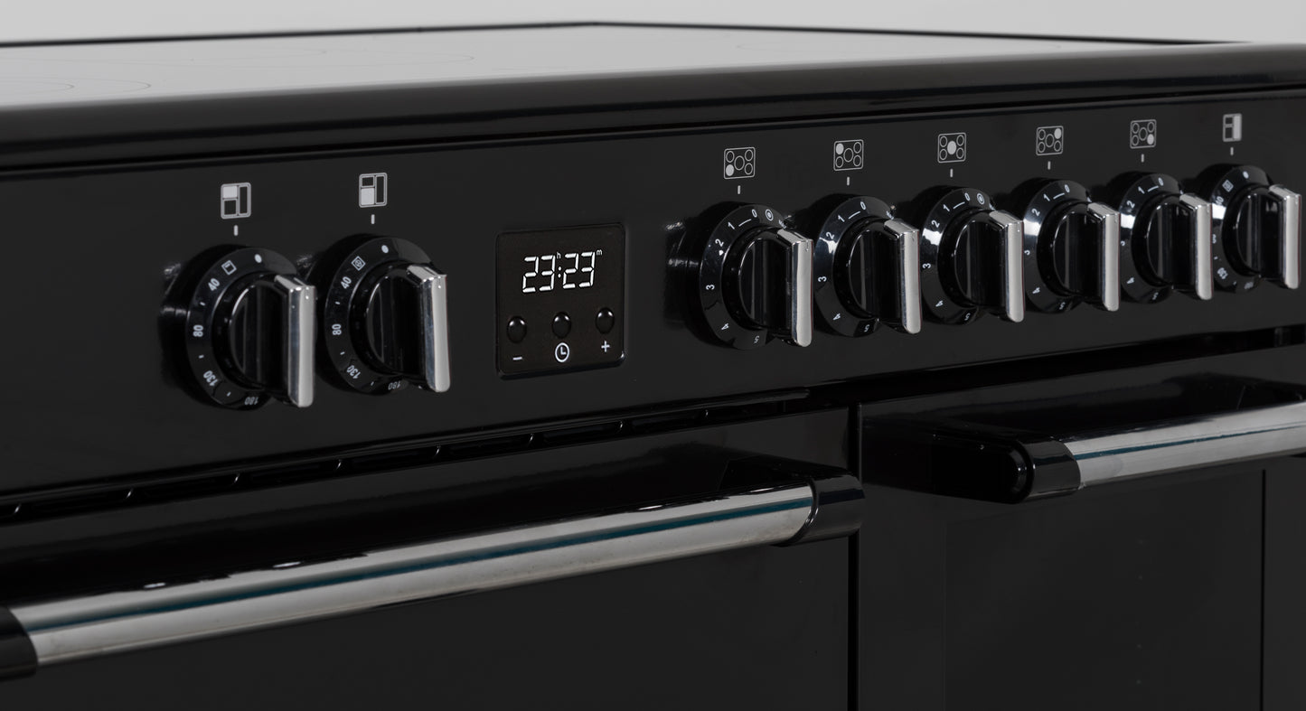 Creda C90RCCCBL  BLACK 90CM CERAMIC RANGE COOKER