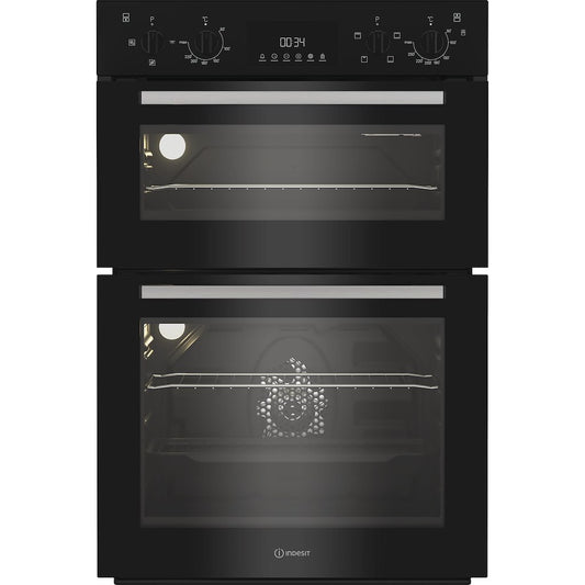 Indesit DII10DB BLACK BUILT IN DOUBLE OVEN