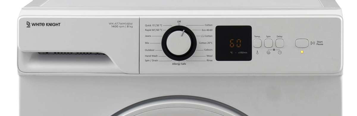 White Knight AT7WM148W 8KG 1400RPM WASHING MACHINE