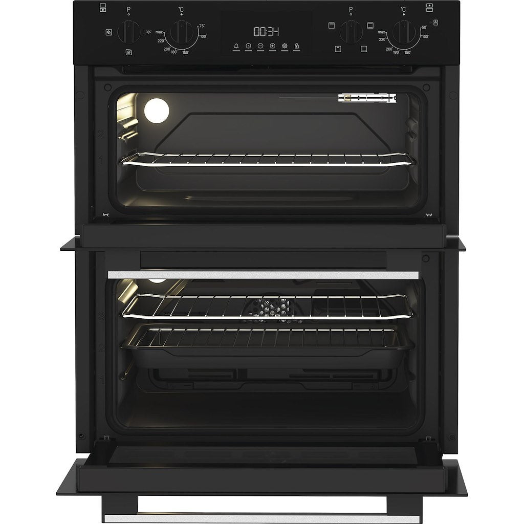 Indesit DUI10DB BLACK BUILT UNDER DOUBLE OVEN