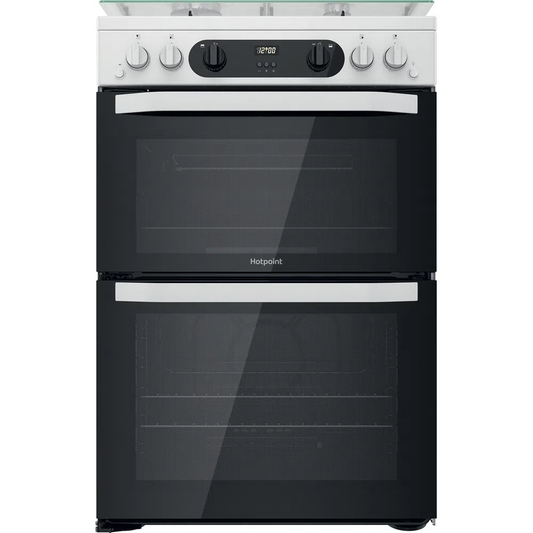 Hotpoint HDM67G0CCW  WHITE DOUBLE GAS OVEN