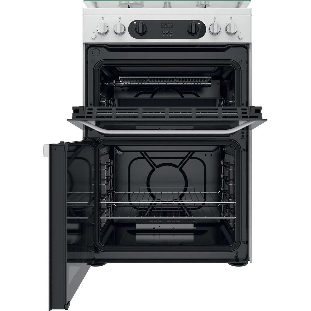 Hotpoint HDM67G0CCW  WHITE DOUBLE GAS OVEN