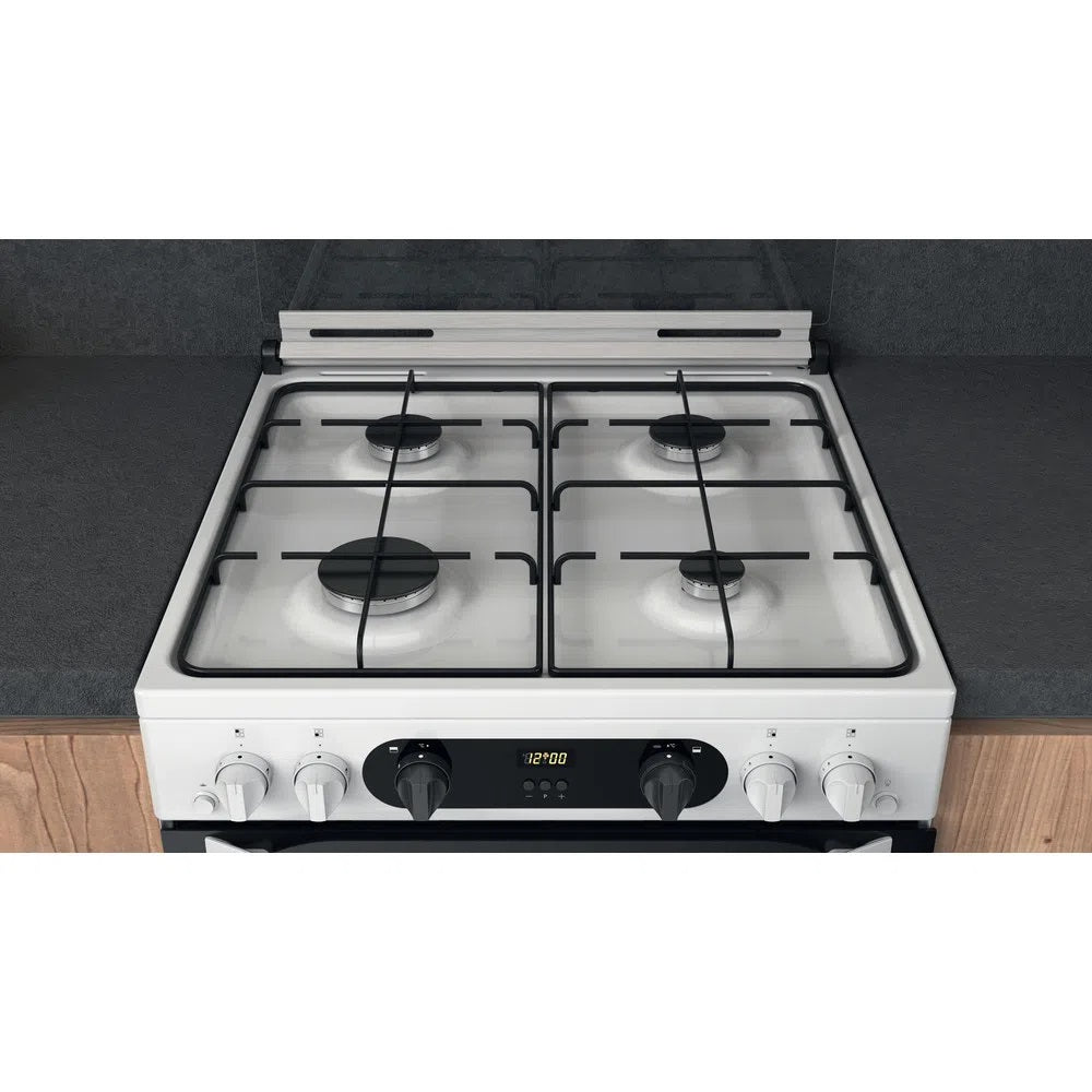 Hotpoint HDM67G0CCW  WHITE DOUBLE GAS OVEN