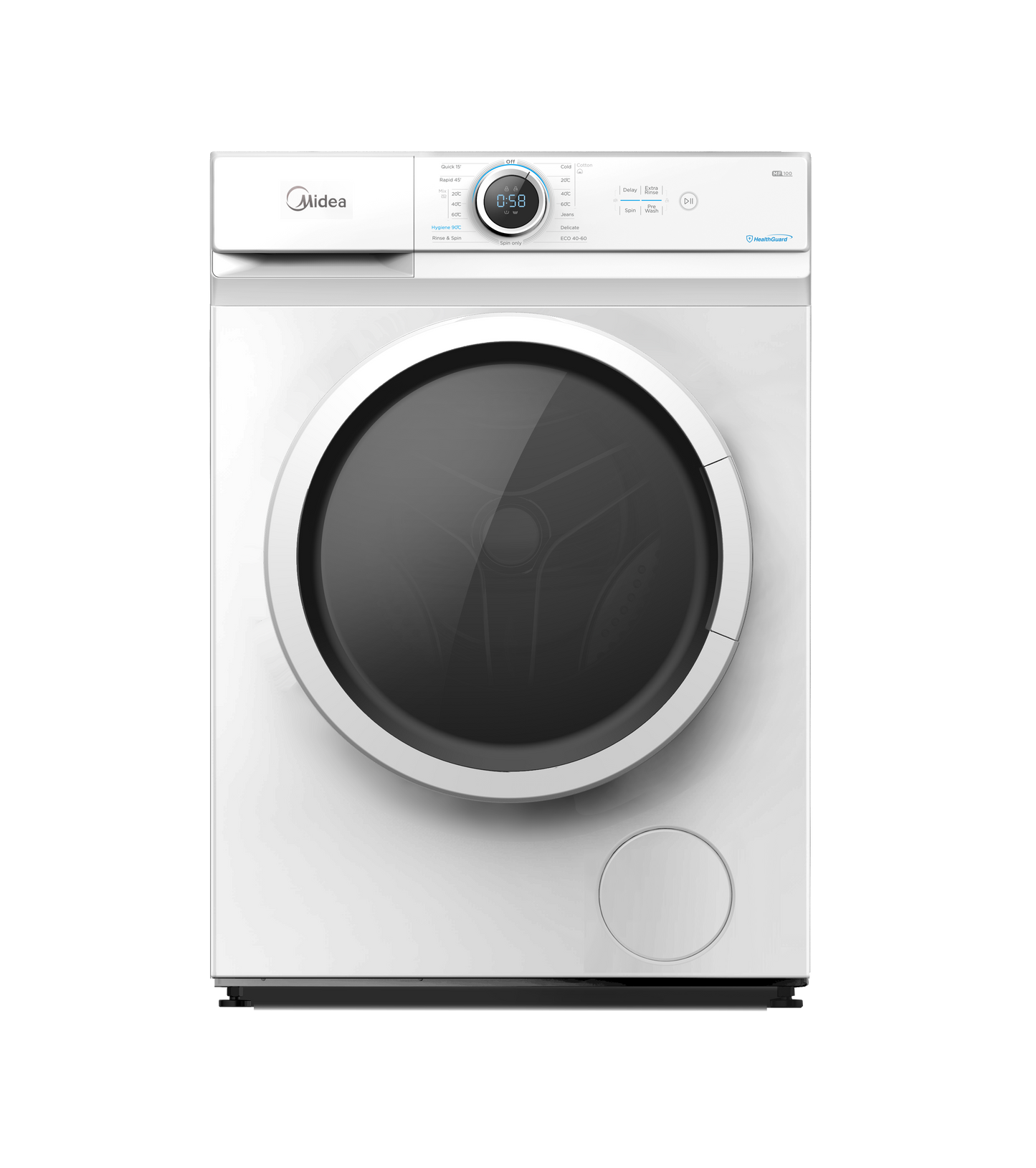 Midea MF100W70  WHITE 7KG 1200RPM WASHING MACHINE