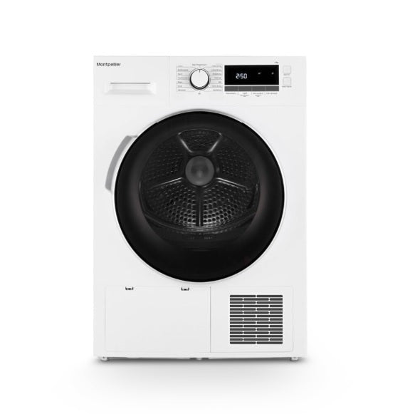 Montpellier MHP8SDW MONTPELLIER WHITE 8KG HEAT PUMP TUMBLE DRYER