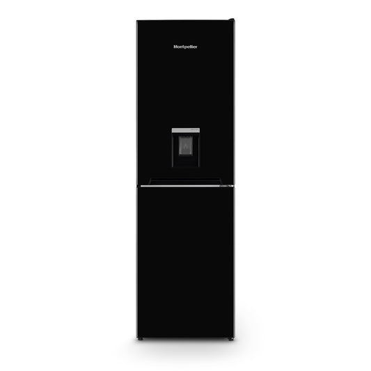 Montpellier MLF1770EKWD  BLACK LOW FROST FRIDGE FREEZER WITH WATER DISPENSER