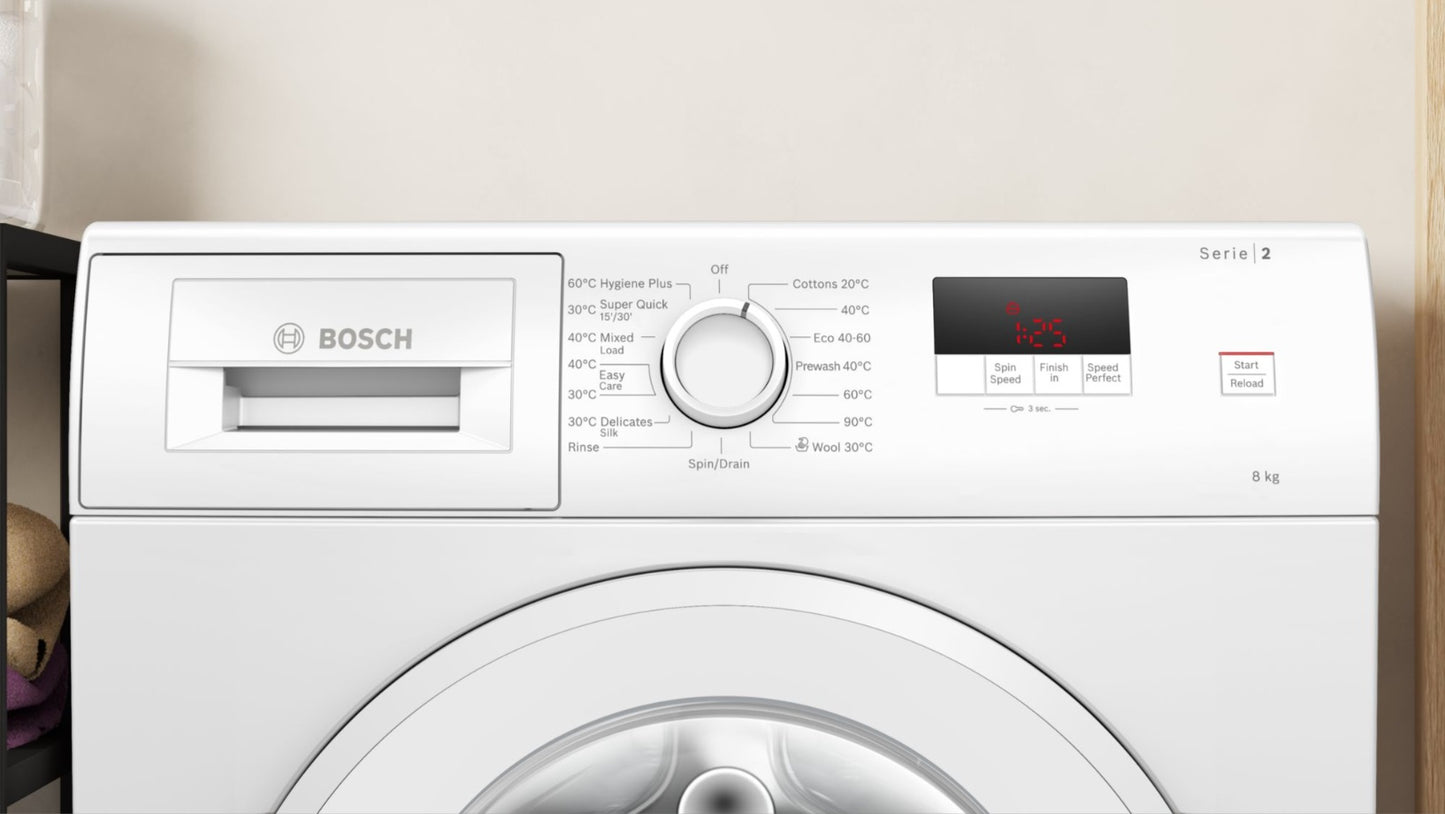 Bosch WGE03408GB SERIES 2 WHITE 8KG 1400 RPM WASHING MACHINE