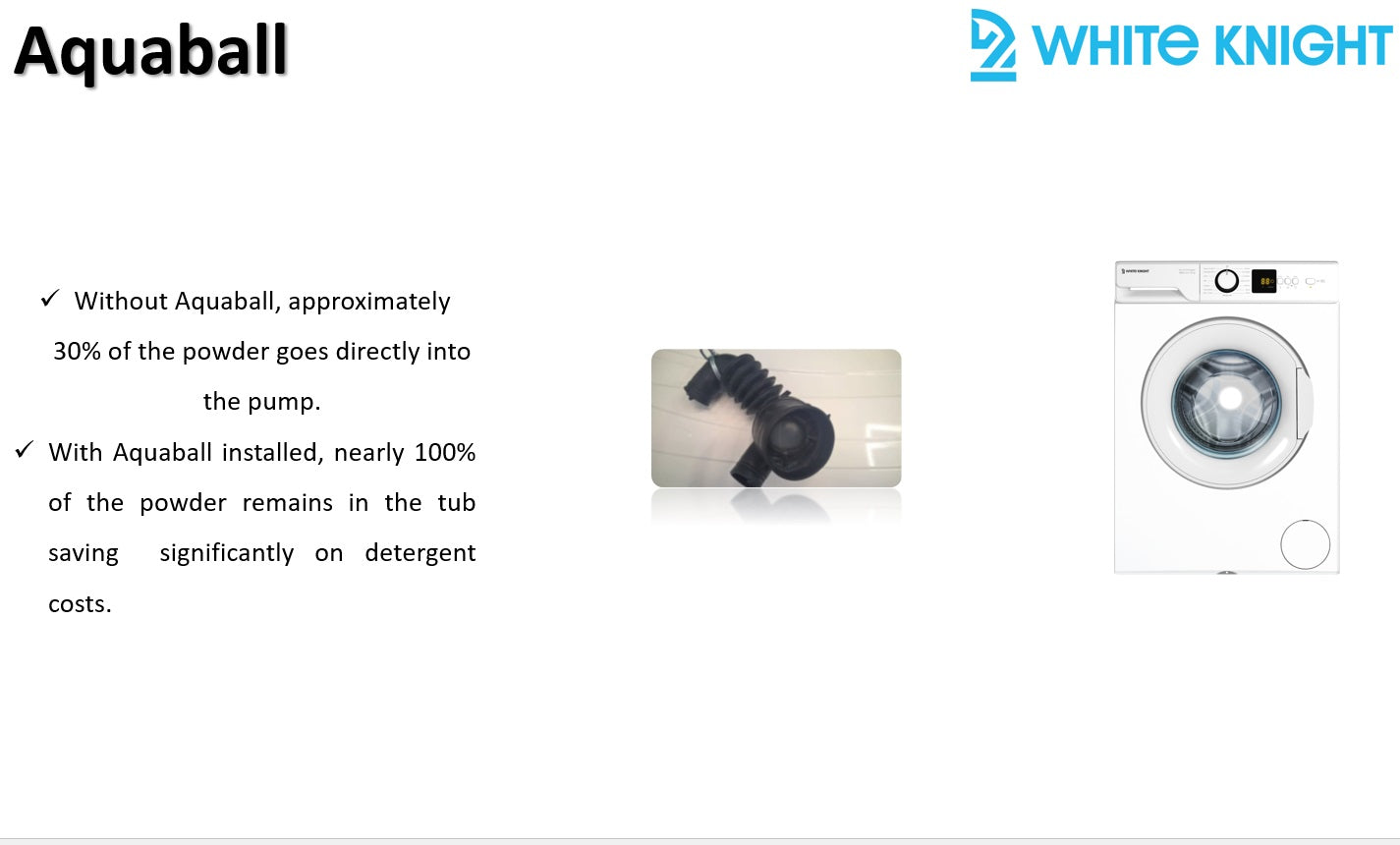 White Knight ATWM127W WHITE KNIGHT 7KG 1200RPM WASHING MACHINE
