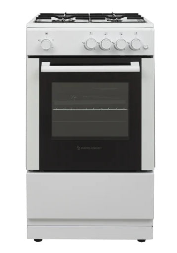 White Knight ATSCG50W WHITE SINGLE CAVITY 50CM GAS COOKER