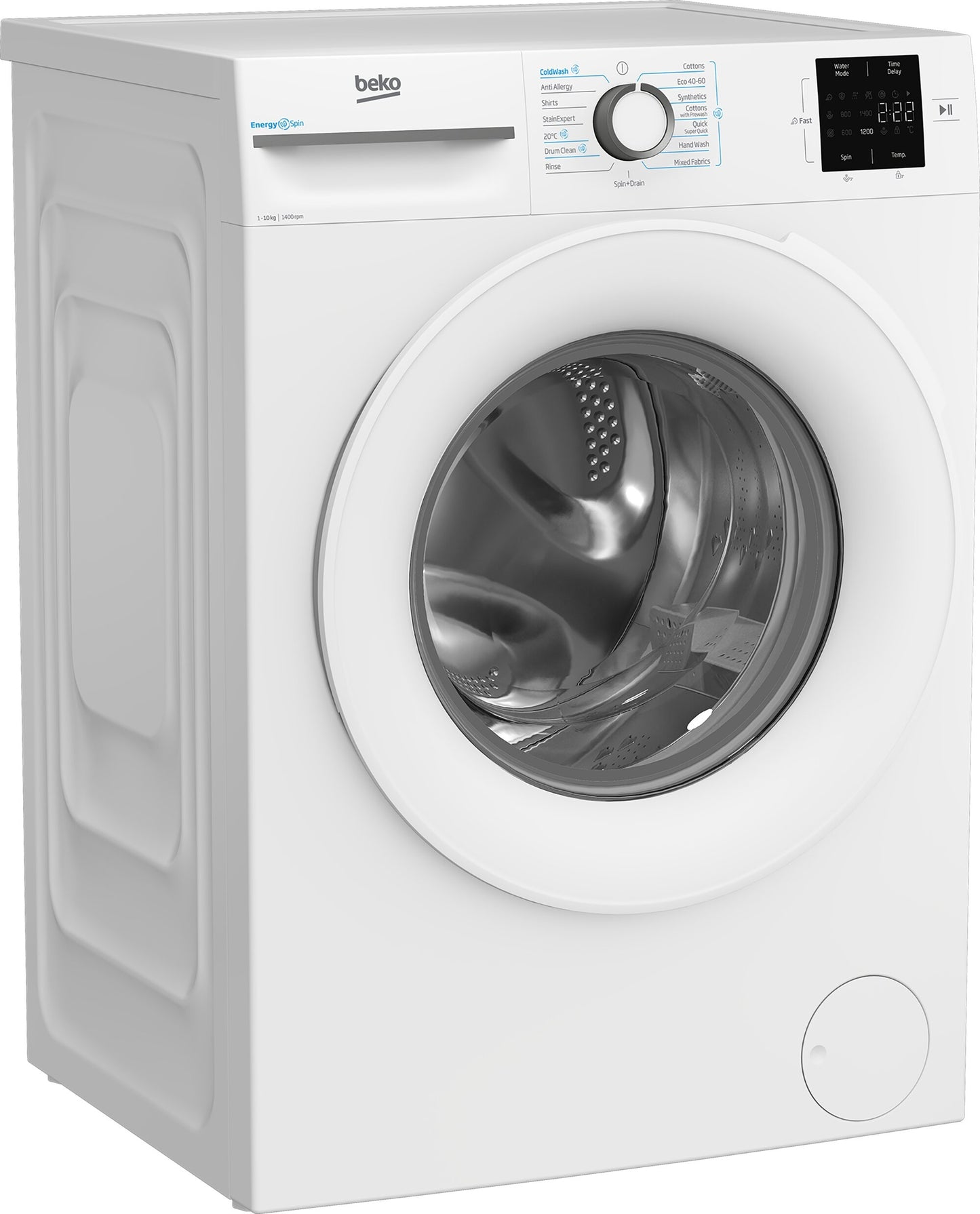 Beko B3W31041W WHITE 10KG 1400RPM WASHING MACHINE WITH ENERGYSPIN