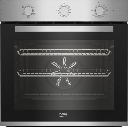 Beko BBIF22100X  60CM AEROPERFECT STAINLESS STEEL SINGLE FAN OVEN WITH MECHANICAL MINUTE MINDER