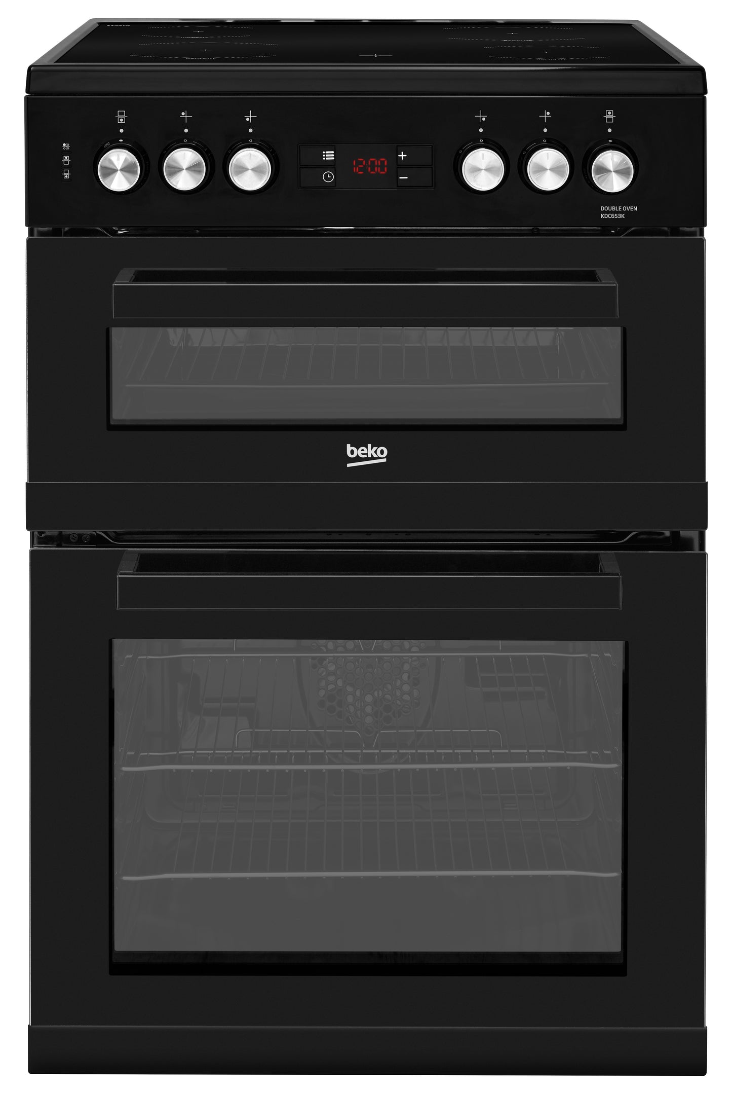 Beko KDC653K BEKO BLACK 60CM CERAMIC COOKER WITH DOUBLE OVEN