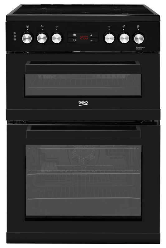 Beko KDC653K BEKO BLACK 60CM CERAMIC COOKER WITH DOUBLE OVEN