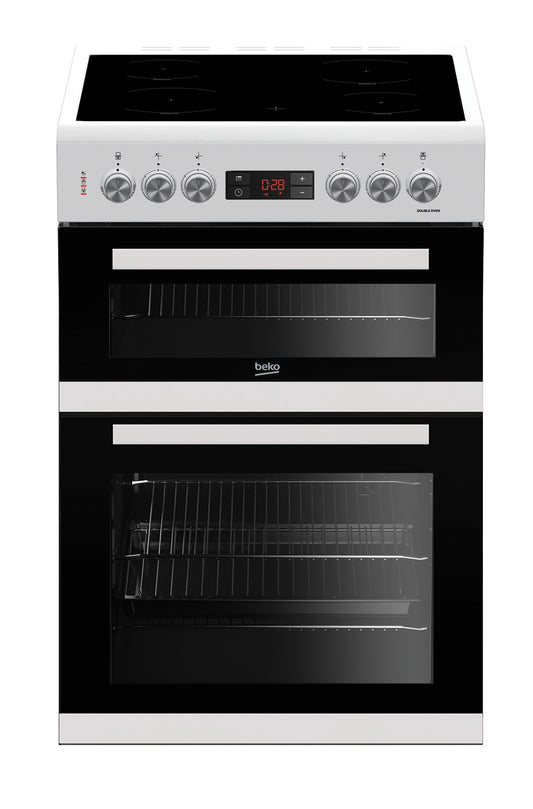Beko KDC653W WHITE 60CM CERAMIC COOKER WITH DOUBLE OVEN