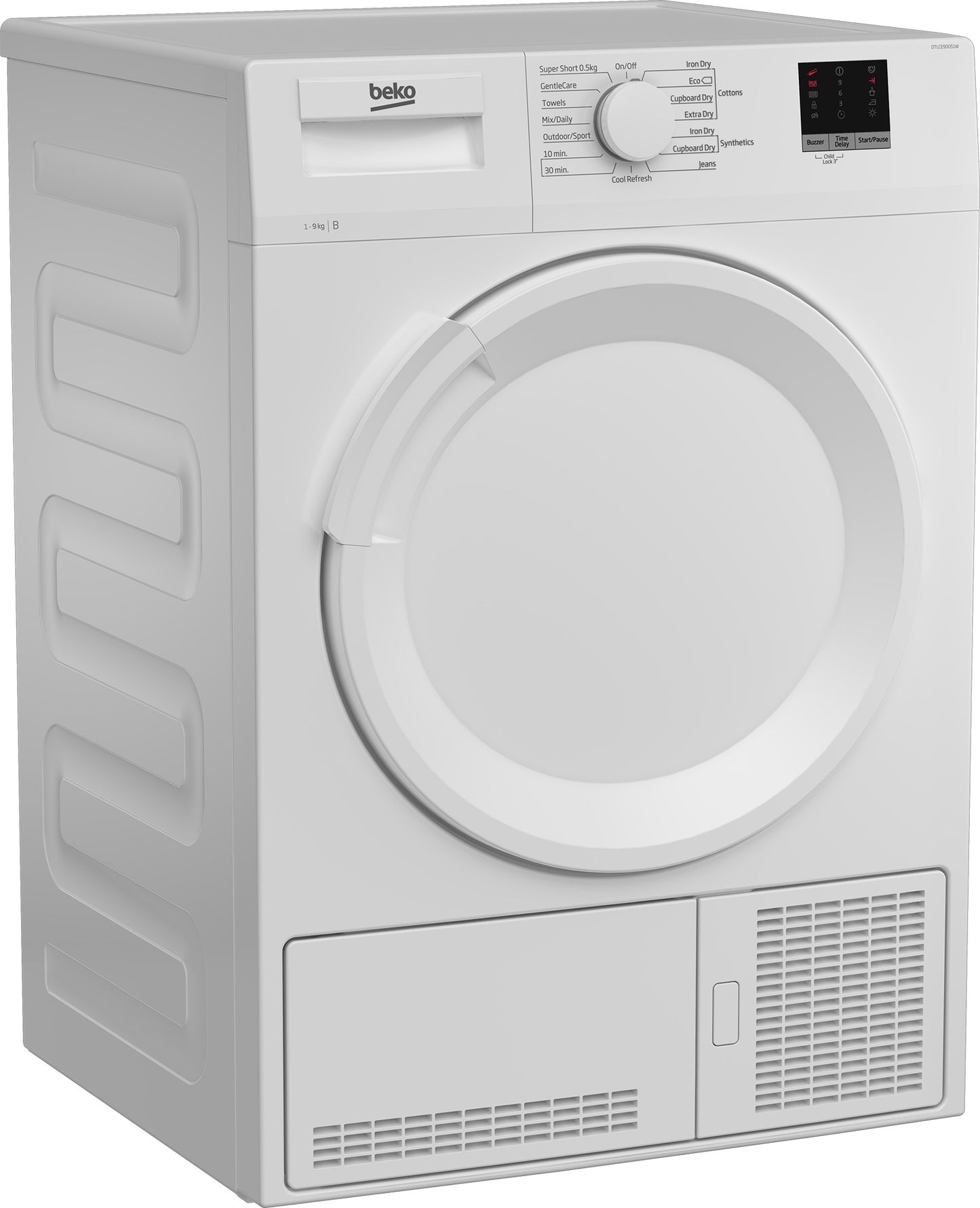 Beko DTLCE90051W BEKO WHITE 9KG CONDENSER TUMBLE DRYER