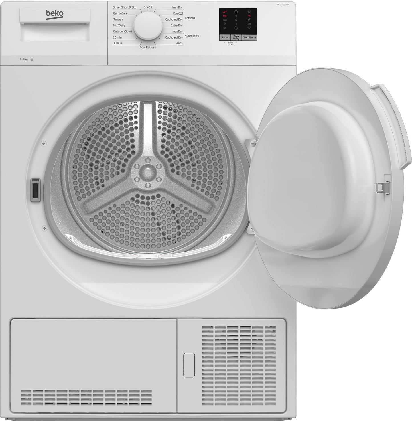 Beko DTLCE90051W BEKO WHITE 9KG CONDENSER TUMBLE DRYER