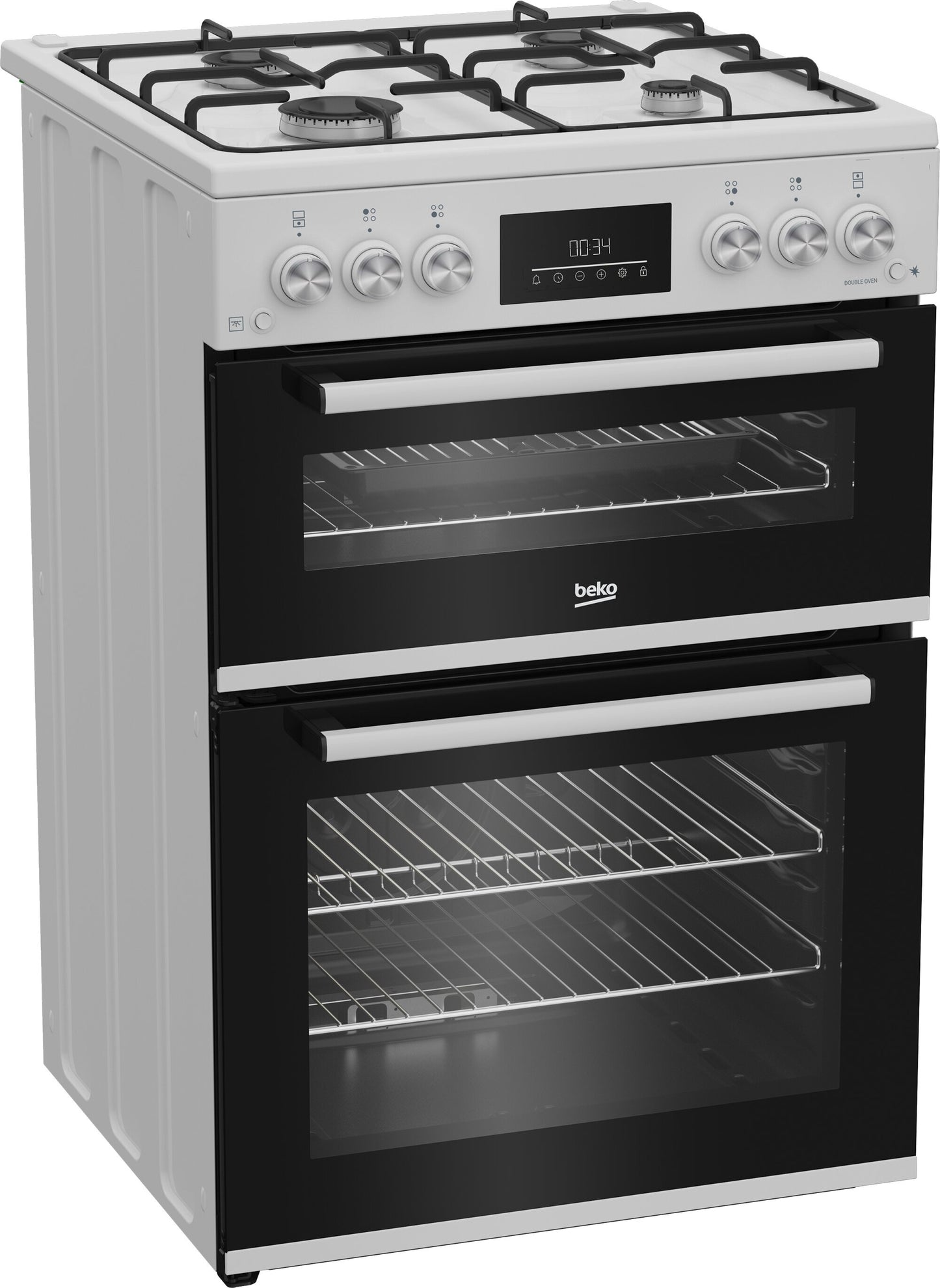 Beko FDG6231CW BEKO 60CM DOUBLE OVEN GAS COOKER