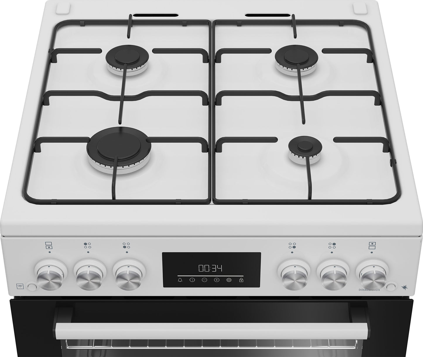 Beko FDG6231CW BEKO 60CM DOUBLE OVEN GAS COOKER