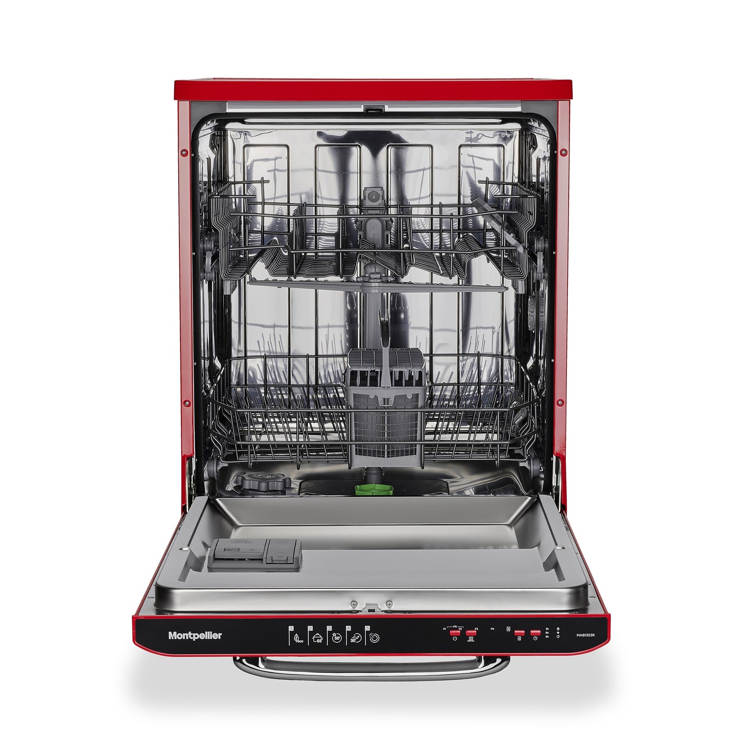 Montpellier MAB1353R RED RETRO 60CM DISHWASHER