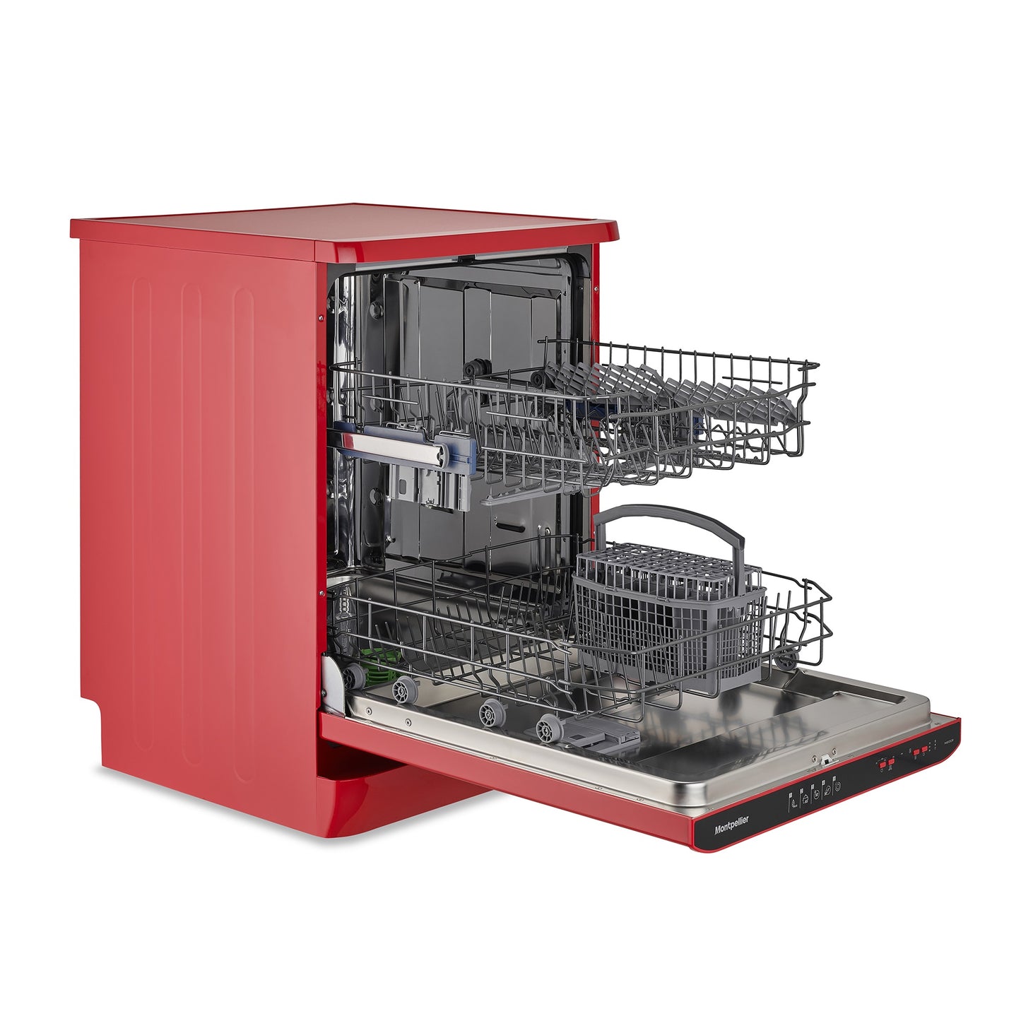 Montpellier MAB1353R RED RETRO 60CM DISHWASHER