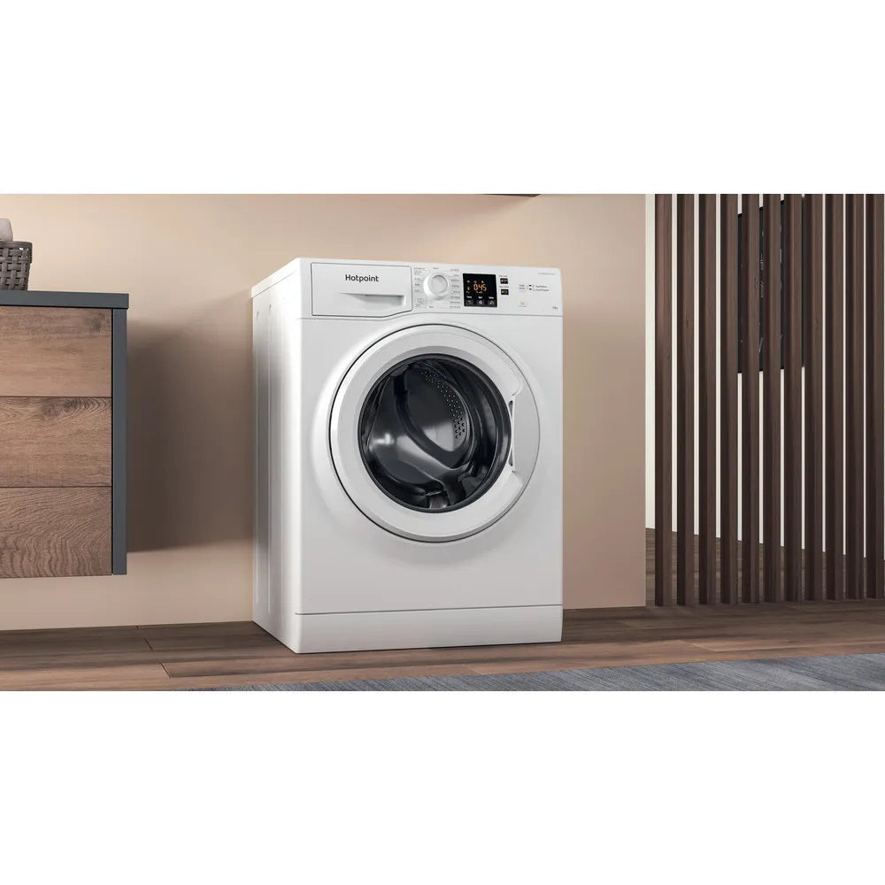 Hotpoint NSWM1046W  WHITE ANTI-STAIN 10KG 1400RPM WASHING MACHINE