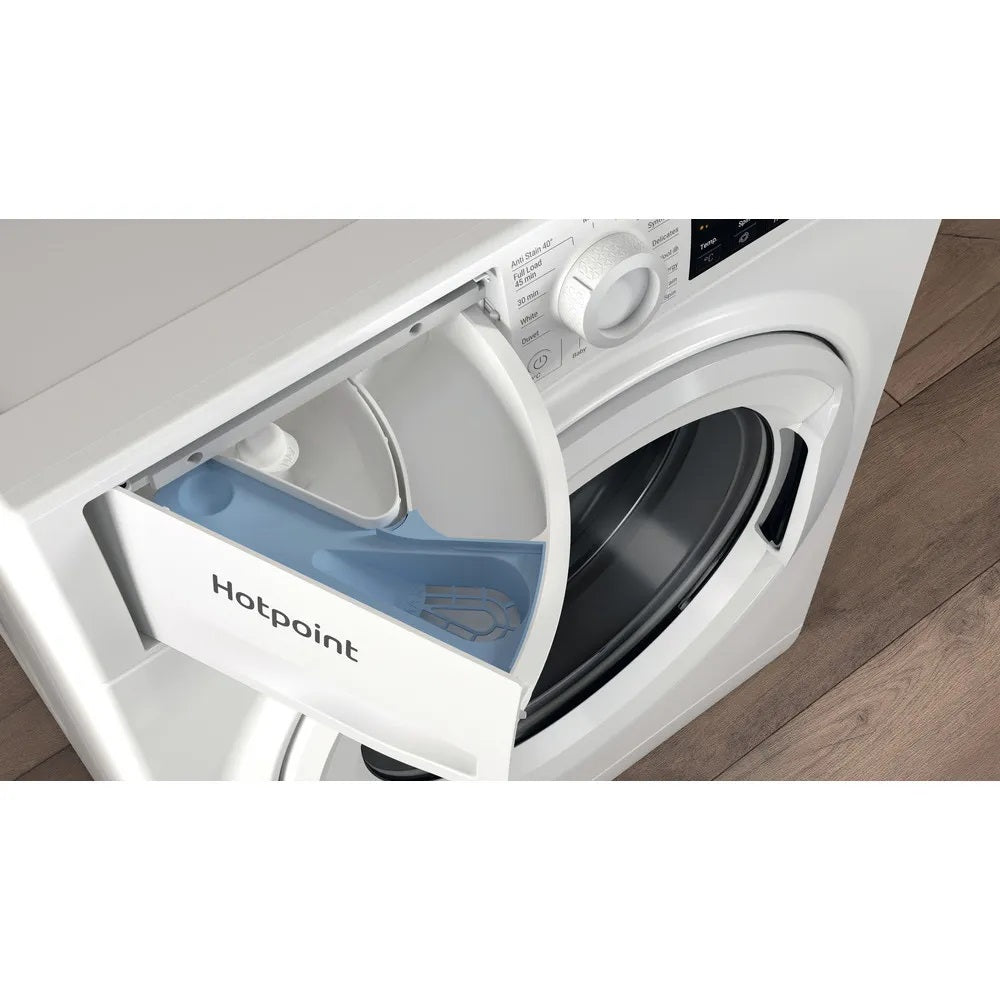 Hotpoint NSWM1046W  WHITE ANTI-STAIN 10KG 1400RPM WASHING MACHINE