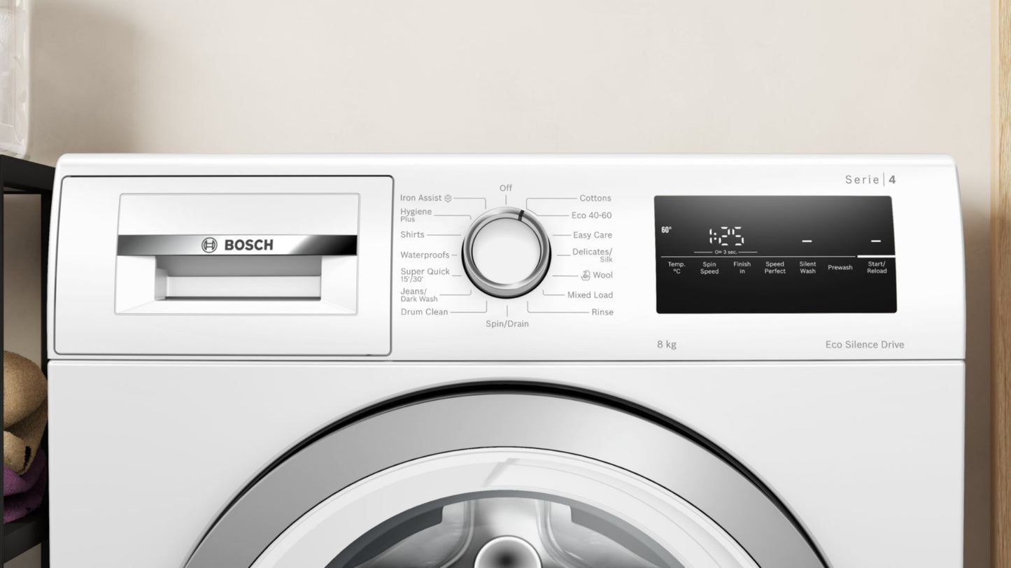 Bosch WAN28258GB BOSCH WHITE SERIES 4 8KG 1400 RPM WASHING MACHINE
