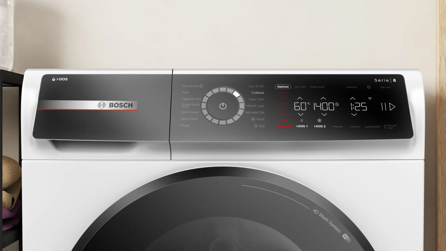 Bosch WGB256A1GB WHITE SERIES 8 10KG 1400 RPM WASHING MACHINE
