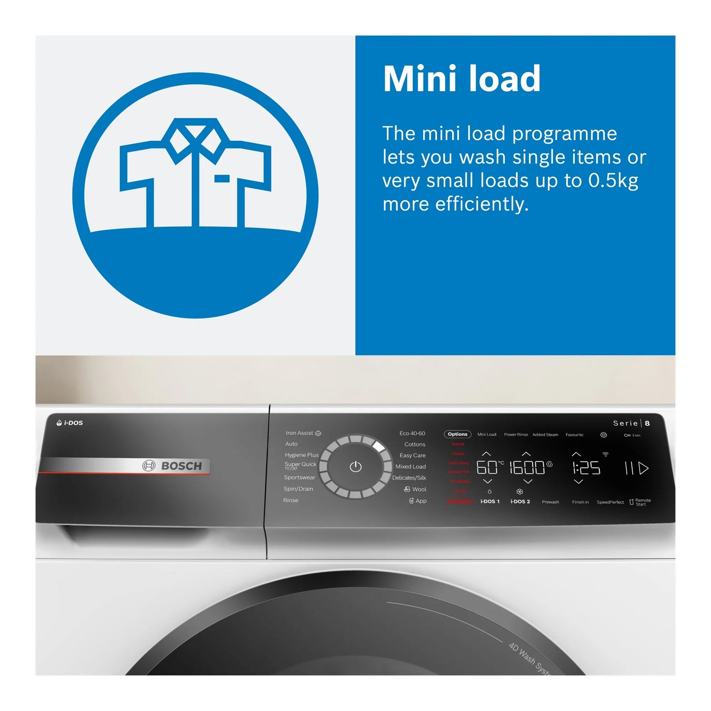 Bosch WGB256A1GB WHITE SERIES 8 10KG 1400 RPM WASHING MACHINE